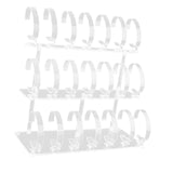 Maxbell Wrist Watch Displays Rack Holder Showcases Transparent Organizer Stand 3 Tier