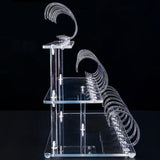 Maxbell Wrist Watch Displays Rack Holder Showcases Transparent Organizer Stand 3 Tier