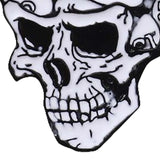 Maxbell Dice Skull Enamel Pin Brooch Trendy Metal for Clothing Shirt Jackets