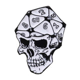 Maxbell Dice Skull Enamel Pin Brooch Trendy Metal for Clothing Shirt Jackets