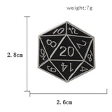 Maxbell Dice Shape Enamel Brooch Pin Bag Clothes Badge Durable for Clothing Backpack