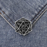 Maxbell Dice Shape Enamel Brooch Pin Bag Clothes Badge Durable for Clothing Backpack