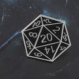 Maxbell Dice Shape Enamel Brooch Pin Bag Clothes Badge Durable for Clothing Backpack