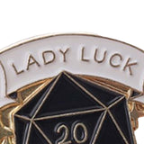 Maxbell Lady Luck Smiles On ME Brooch Pin Bag Badge Shirt Clothes Decor Style B
