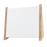 Maxbell Wooden 10 Hooks Necklace Display Stand for Retail Stores Showroom Shelves White PU Leather