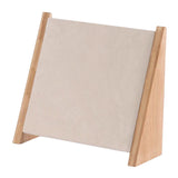 Maxbell Wooden 10 Hooks Necklace Display Stand for Retail Stores Showroom Shelves Beige Velvet