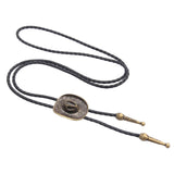 Maxbell Western Cowboy Hat Bolo Tie Vintage American Adjustable PU Leather for Men Bronze