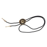 Maxbell Western Cowboy Hat Bolo Tie Vintage American Adjustable PU Leather for Men Bronze