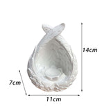 Maxbell Exquisite Sphere Holder Base Eggs Base for Easter Eggs Living Room Bedroom White