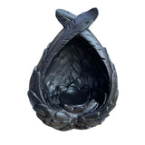 Maxbell Exquisite Sphere Holder Base Eggs Base for Easter Eggs Living Room Bedroom Black