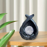 Maxbell Exquisite Sphere Holder Base Eggs Base for Easter Eggs Living Room Bedroom Black