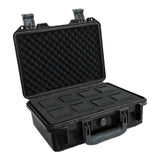 Maxbell Waterproof Watch Case 8 Grids with Handle Support Display for Home Clock