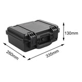 Maxbell Waterproof Watch Case 8 Grids with Handle Support Display for Home Clock