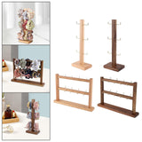 Maxbell Hair Hoop Display Organizer Space Saving for Bracelet Hair Band Showcase Wood Color