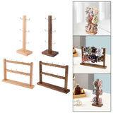 Maxbell Hair Hoop Display Organizer Space Saving for Bracelet Hair Band Showcase Wood Color