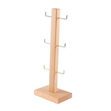 Maxbell Hair Hoop Display Organizer Space Saving for Bracelet Hair Band Showcase Wood Color