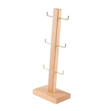 Maxbell Hair Hoop Display Organizer Space Saving for Bracelet Hair Band Showcase Wood Color