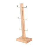 Maxbell Hair Hoop Display Organizer Space Saving for Bracelet Hair Band Showcase Wood Color