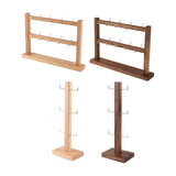 Maxbell Hair Hoop Display Organizer Space Saving for Bracelet Hair Band Showcase Wood Color