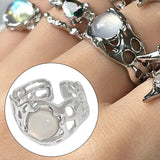 Maxbell Chic Opening Shaped Ring Copper Hip Hop Novelty for Photography Fashion Show Style B