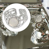 Maxbell Chic Opening Shaped Ring Copper Hip Hop Novelty for Photography Fashion Show Style B