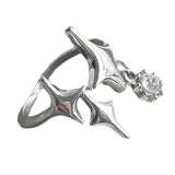 Maxbell Chic Opening Shaped Ring Copper Hip Hop Novelty for Photography Fashion Show Style C