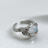 Maxbell Chic Opening Shaped Ring Copper Hip Hop Novelty for Photography Fashion Show Style D
