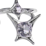 Maxbell Chic Opening Shaped Ring Copper Hip Hop Novelty for Photography Fashion Show Style F
