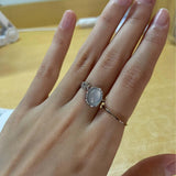 Maxbell Chic Opening Shaped Ring Copper Hip Hop Novelty for Photography Fashion Show Style G