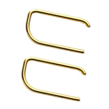 Maxbell Trendy Mini Bar Stud Earrings Full Strip Staples Staples Studs for Women Men Aureate