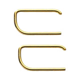 Maxbell Trendy Mini Bar Stud Earrings Full Strip Staples Staples Studs for Women Men Aureate