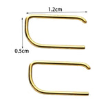 Maxbell Trendy Mini Bar Stud Earrings Full Strip Staples Staples Studs for Women Men Aureate