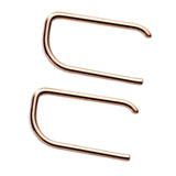 Maxbell Trendy Mini Bar Stud Earrings Full Strip Staples Staples Studs for Women Men  Rose Aureate