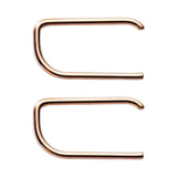 Maxbell Trendy Mini Bar Stud Earrings Full Strip Staples Staples Studs for Women Men  Rose Aureate