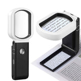 Maxbell 25x 10x Magnifying Glass with Stand Foldaway for Craft Hobbies Reading Books