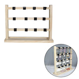 Maxbell Jewelry Organizer Stand Large Storage for Bangles Tradeshow Selling Retail with 15 Hooks