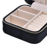 Maxbell Jewelry Box Organizer Zipper Two Layer Gift for Necklaces Bracelets Women I