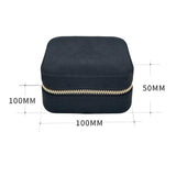 Maxbell Jewelry Box Organizer Zipper Two Layer Gift for Necklaces Bracelets Women I