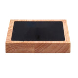 Maxbell Wooden Velvet Jewelry Tray Holder Storage Square for Bracelet Chains Earring Black