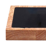 Maxbell Wooden Velvet Jewelry Tray Holder Storage Square for Bracelet Chains Earring Black