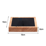 Maxbell Wooden Velvet Jewelry Tray Holder Storage Square for Bracelet Chains Earring Black