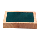 Maxbell Wooden Velvet Jewelry Tray Holder Storage Square for Bracelet Chains Earring Green