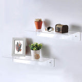 Maxbell Acrylic Storage Shelf Book Shelf Holder Decoration for Bathroom Home Office