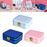 Maxbell Portable Jewelry Box Storage Case Wife Bracelet Women Ornaments Light Blue