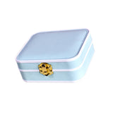 Maxbell Portable Jewelry Box Storage Case Wife Bracelet Women Ornaments Light Blue