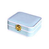 Maxbell Portable Jewelry Box Storage Case Wife Bracelet Women Ornaments Light Blue