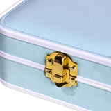 Maxbell Portable Jewelry Box Storage Case Wife Bracelet Women Ornaments Light Blue