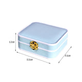 Maxbell Portable Jewelry Box Storage Case Wife Bracelet Women Ornaments Light Blue