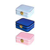 Maxbell Portable Jewelry Box Storage Case Wife Bracelet Women Ornaments Light Blue