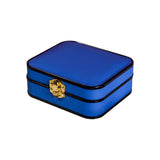 Maxbell Portable Jewelry Box Storage Case Wife Bracelet Women Ornaments Dark Blue